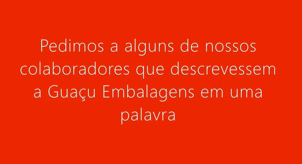 Descrição da Guaçu dos colaboradores